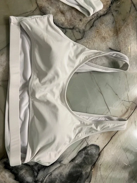 White Cutout High-Waist Bikini Set - Women Swim - Picture 4 of 12